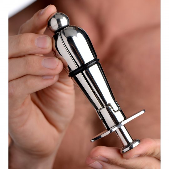 anal plug hard Metal hard anal plug diamond blue small 5.71cm sex toy women men coupl –  MYSecretCY main image 0