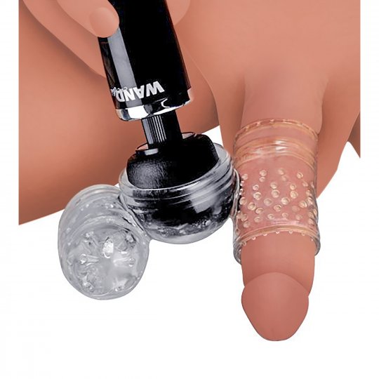Twin Turbo Strokers 2 in 1 Wand Attachment for Men: Sex Toy Distributing
