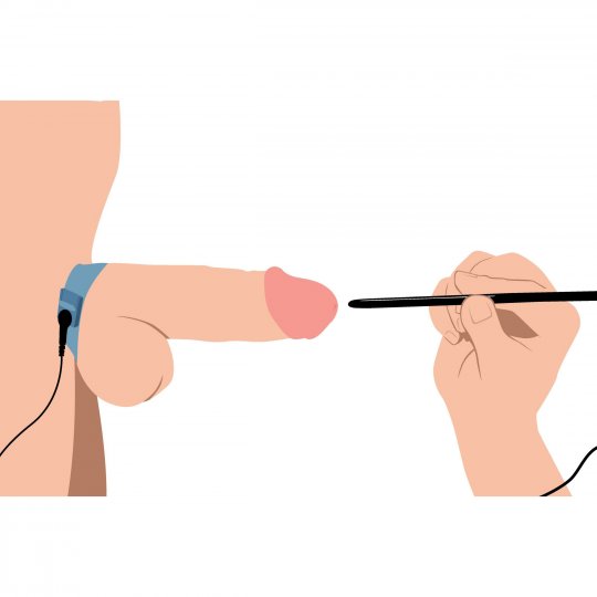 Amplifier Cock and Ball Strap with Penis eStim: Sex Toy Distributing