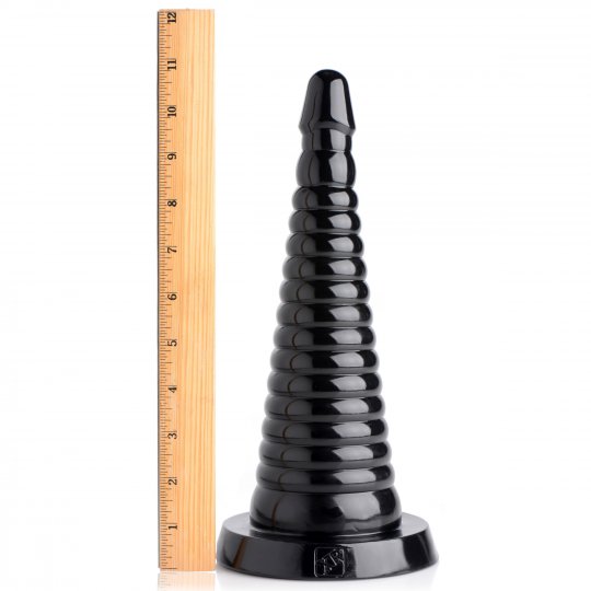 Giant Ribbed Anal Cone: Sex Toy Distributing Giant Ribbed Anal Cone: Sex Toy Distributing