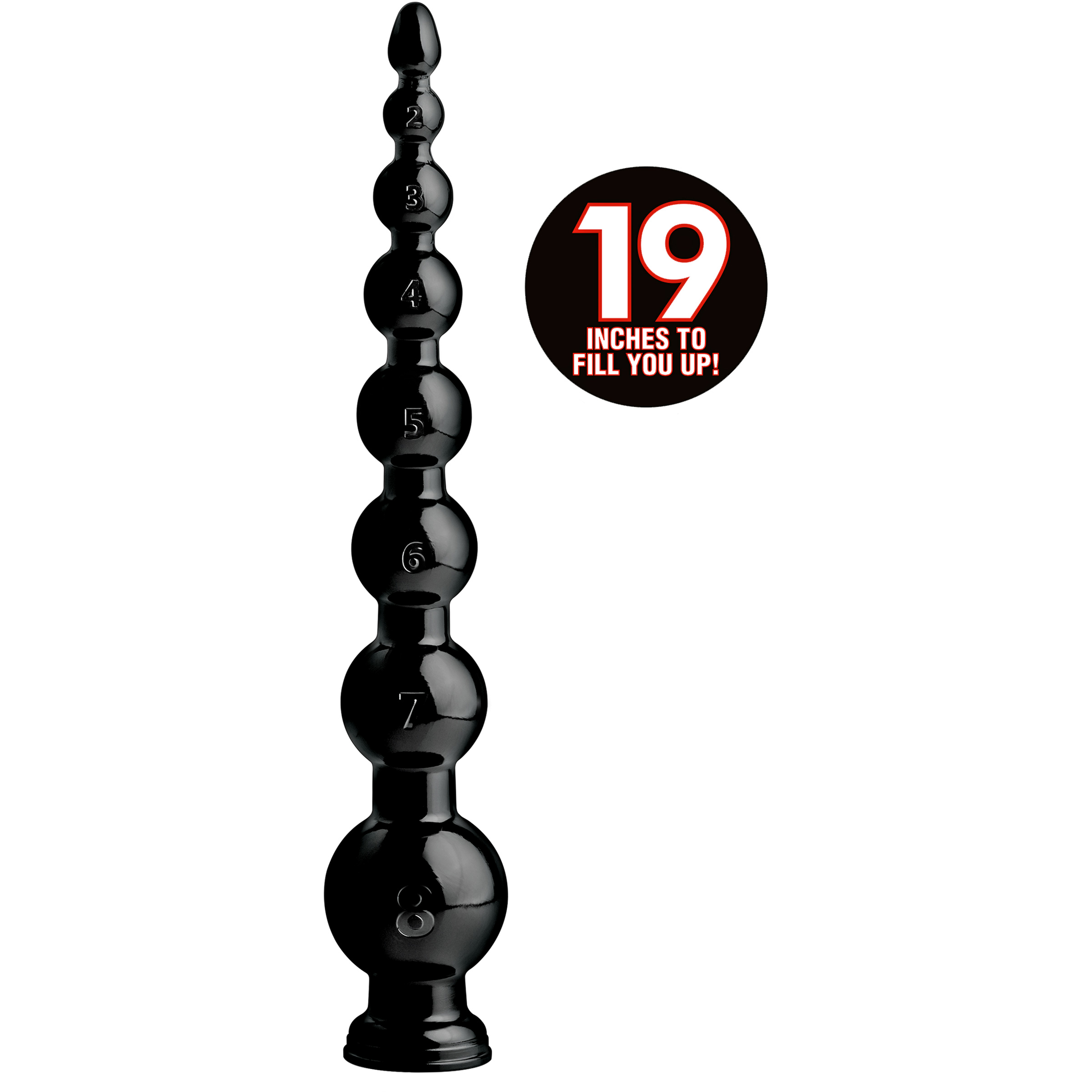 2400px x 2400px - Hosed 19 Inch Graduated Bead Anal Snake