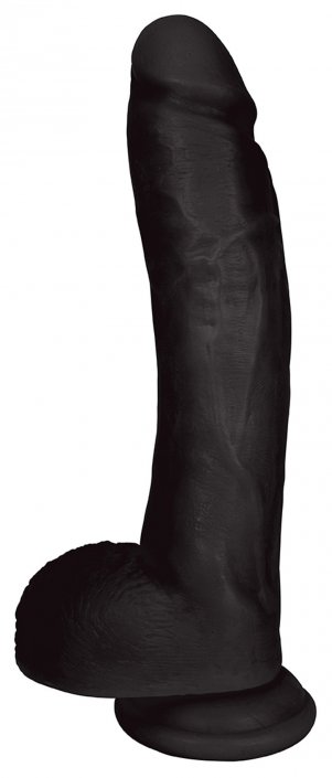 JOCK 10 Inch Dong with Balls Black: Sex Toy Distributing