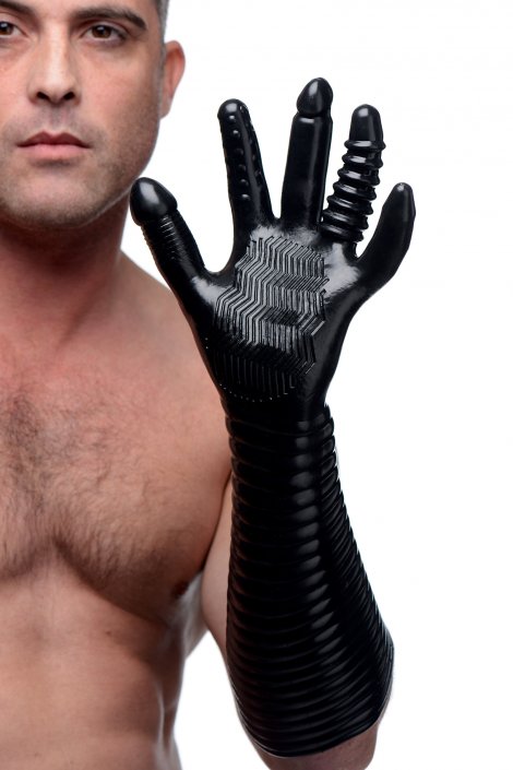 Pleasure Fister Textured Fisting Glove: Sex Toy Distributing Pleasure Fister Textured Fisting Glove: Sex Toy Distributing