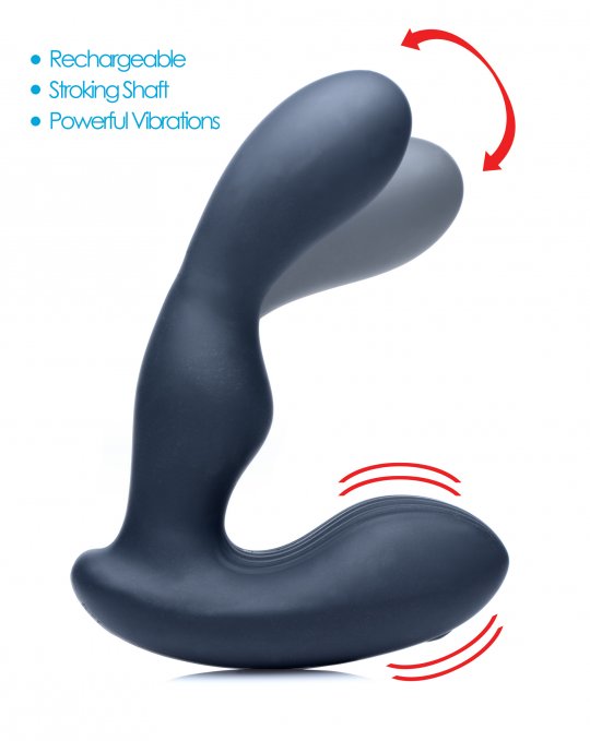 7X P-Stroke Silicone Prostate Stimulator with Stroking Shaft: Sex Toy  Distributing