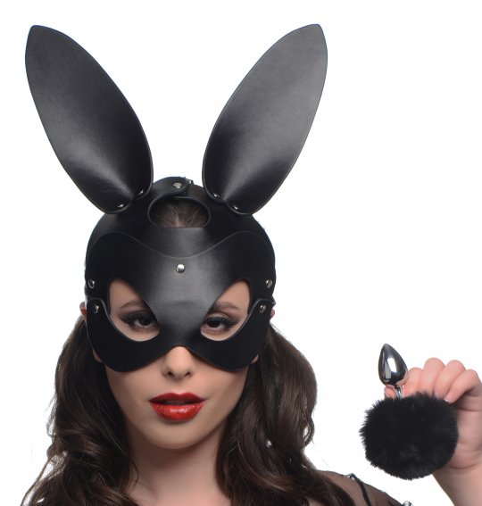 Bunny Tail Anal Plug and Mask Set: Sex Toy Distributing