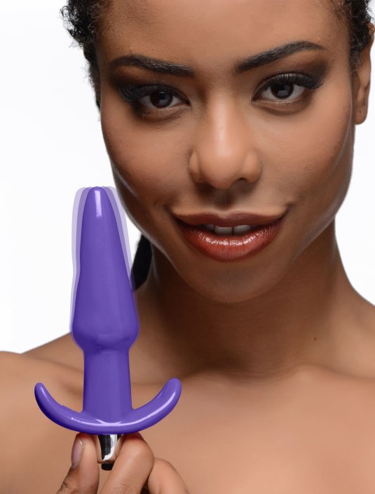 Smooth Vibrating Anal Plug - Purple: Sex Toy Distributing