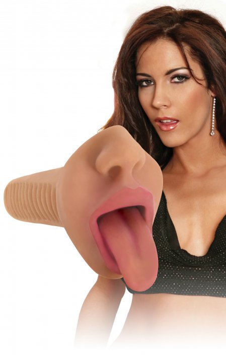 Mistress Selene Vibrating Mouth Stroker- Tan: Sex Toy Distributing