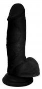 Jock 7 Inch Dildo with Balls - Black