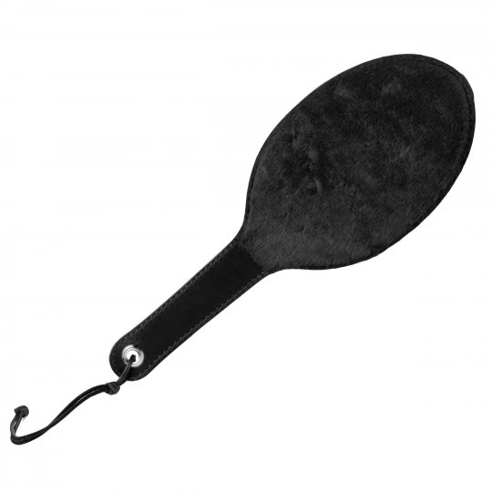 Strict Leather Round Fur Lined Paddle: Sex Toy Distributing