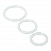 Trinity Silicone Cock Rings Clear